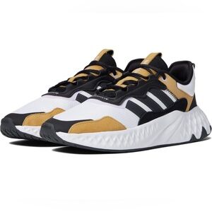 Adidas Futurepool 2.0 Sneaker | White, Carbon, Golden | Men’s 7 | Women’s 8.5/9